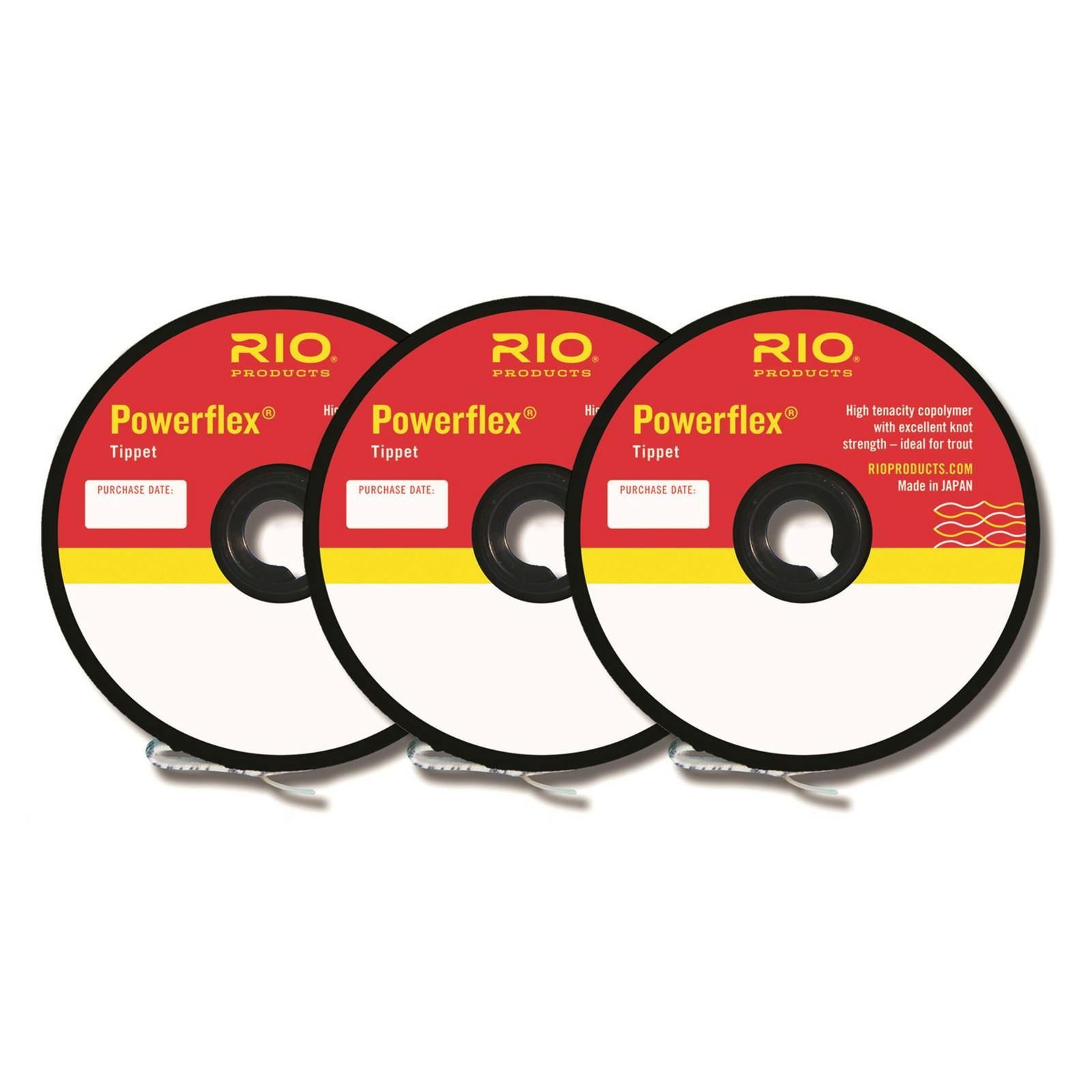 Rio Freshwater Powerflex 3-Pack Tippet · 0x - 2x · 90 ft