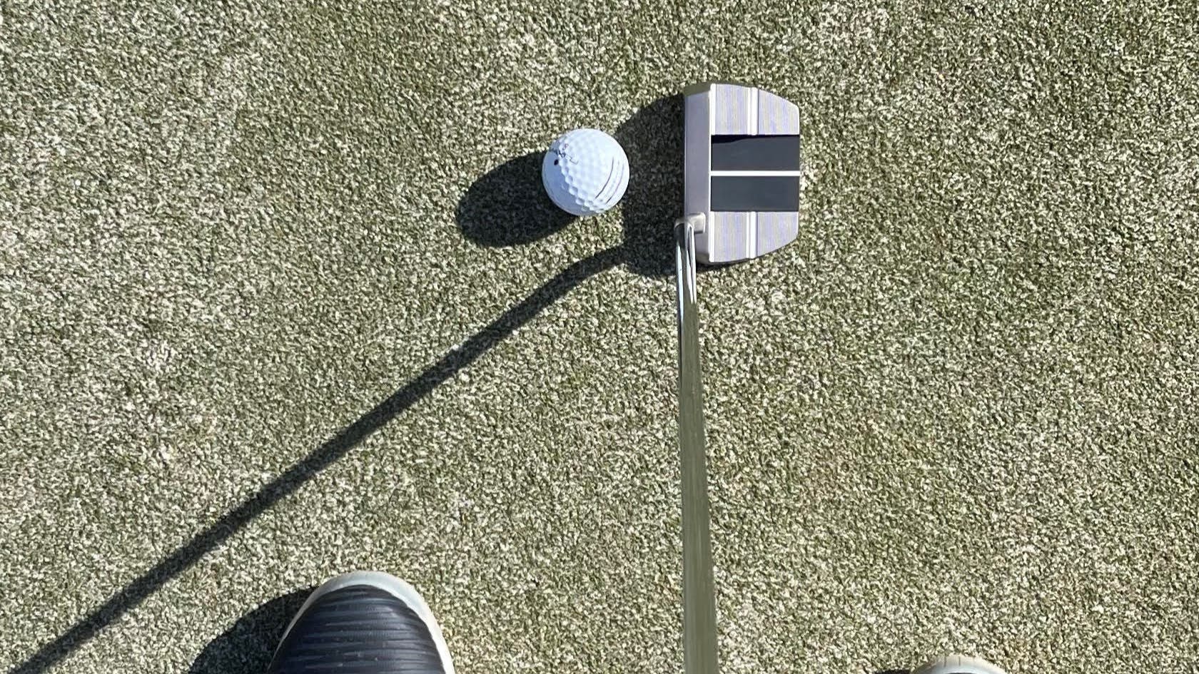 Top down view of the Cleveland HB Soft Milled #10.5 Slant Neck Putter.