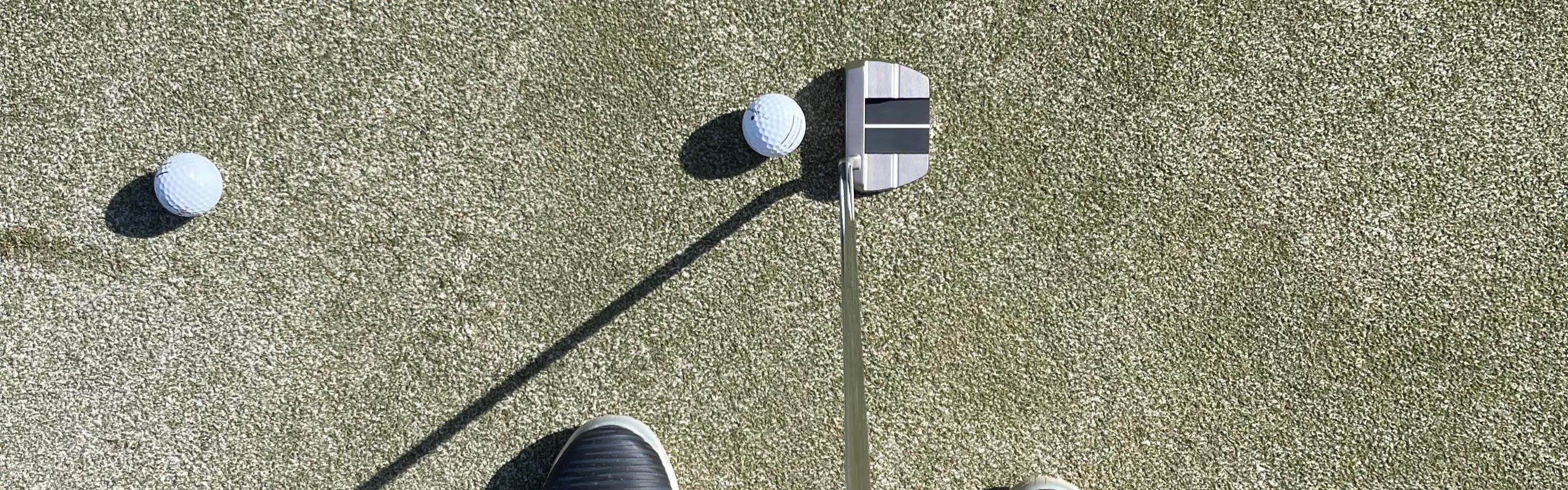 Top down view of the Cleveland HB Soft Milled #10.5 Slant Neck Putter.