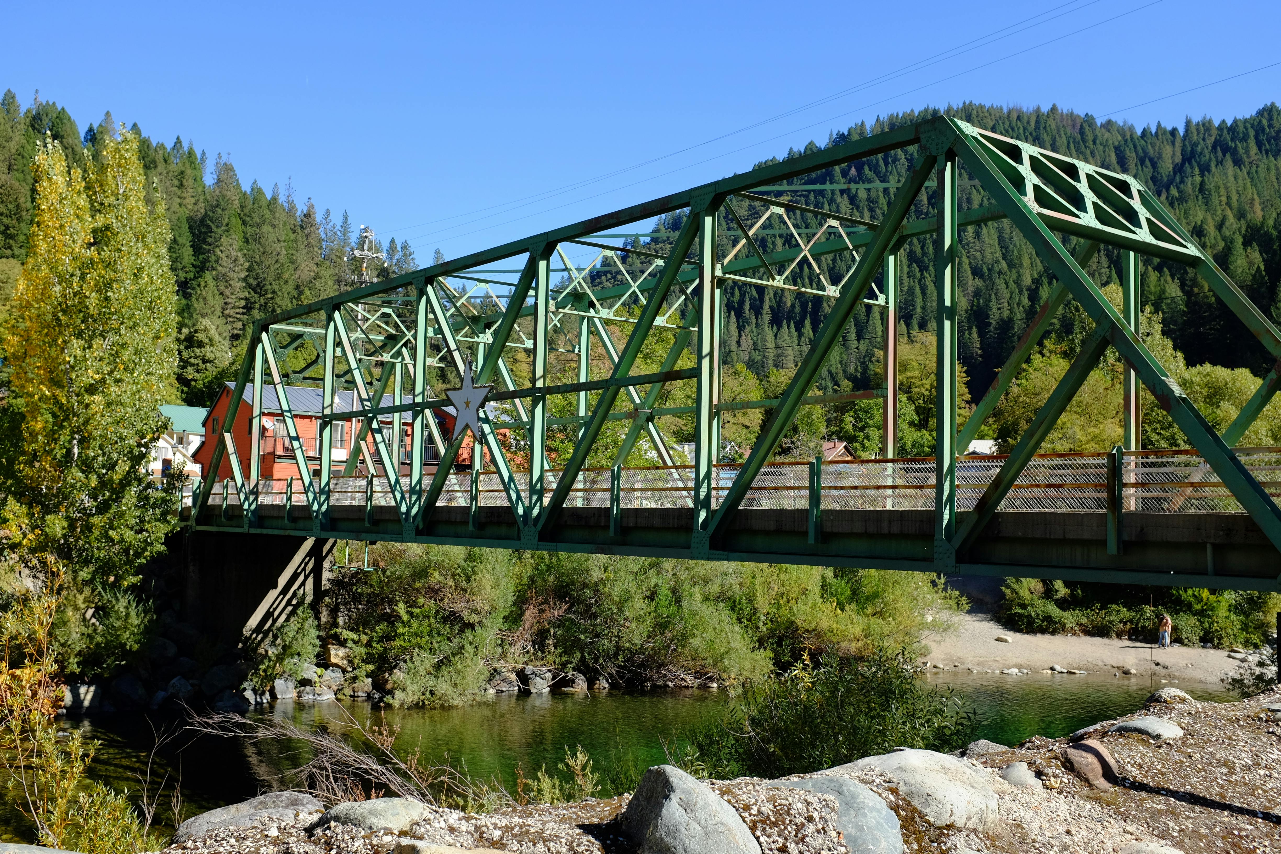 An image of the Durgan Bridge in Downieville.