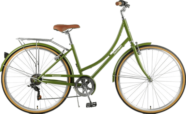 Retrospec Beaumont Step Through 7 Speed Commuter Bike · Olive · M
