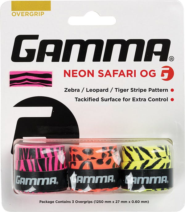 Gamma Neon Safari Overgrip (3x) (Assorted)
