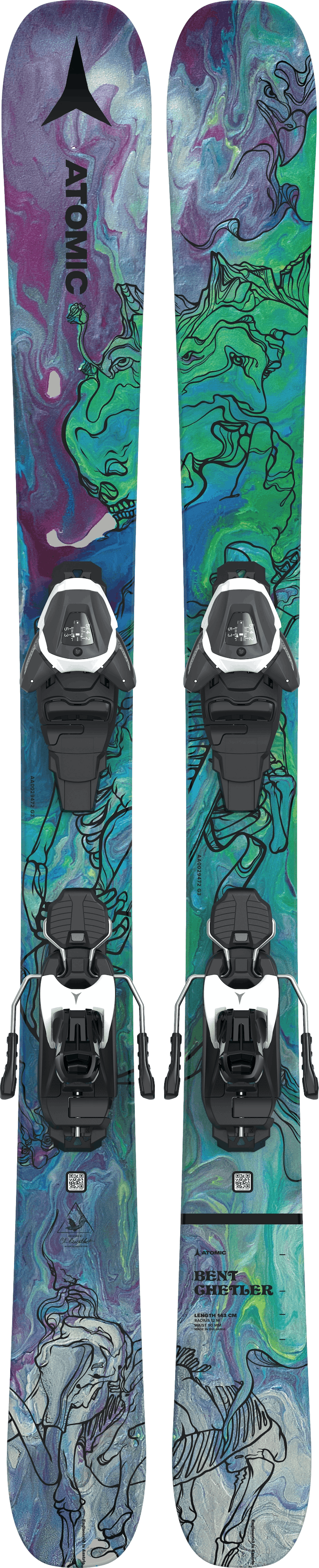 Atomic Bent Chetler Mini 133-143 Skis + L6 GW Bindings · Kids' · 2023 · 133 cm