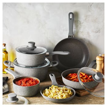 Matte Black Nonstick Pots And Pans Set With Hard Anodized Induction For  Optimal Cooking Experience From Hmkjhome, $261