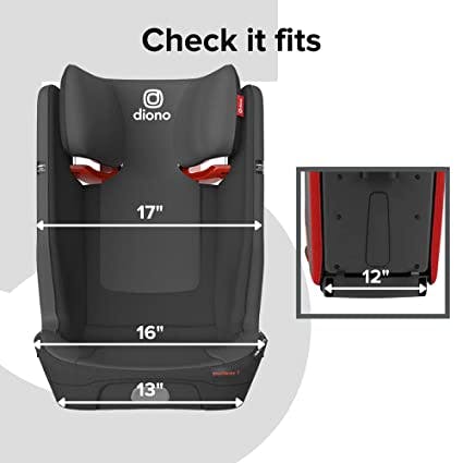 Diono Monterey® 5iST FixSafe™ Rigid Latch High Back Booster Car Seat · Gray Slate