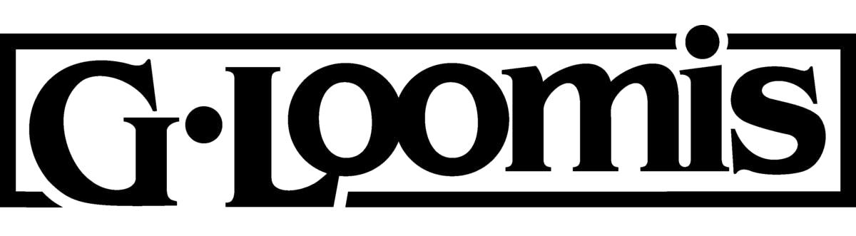 G. Loomis logo has the text "G. Loomis" within a black box.