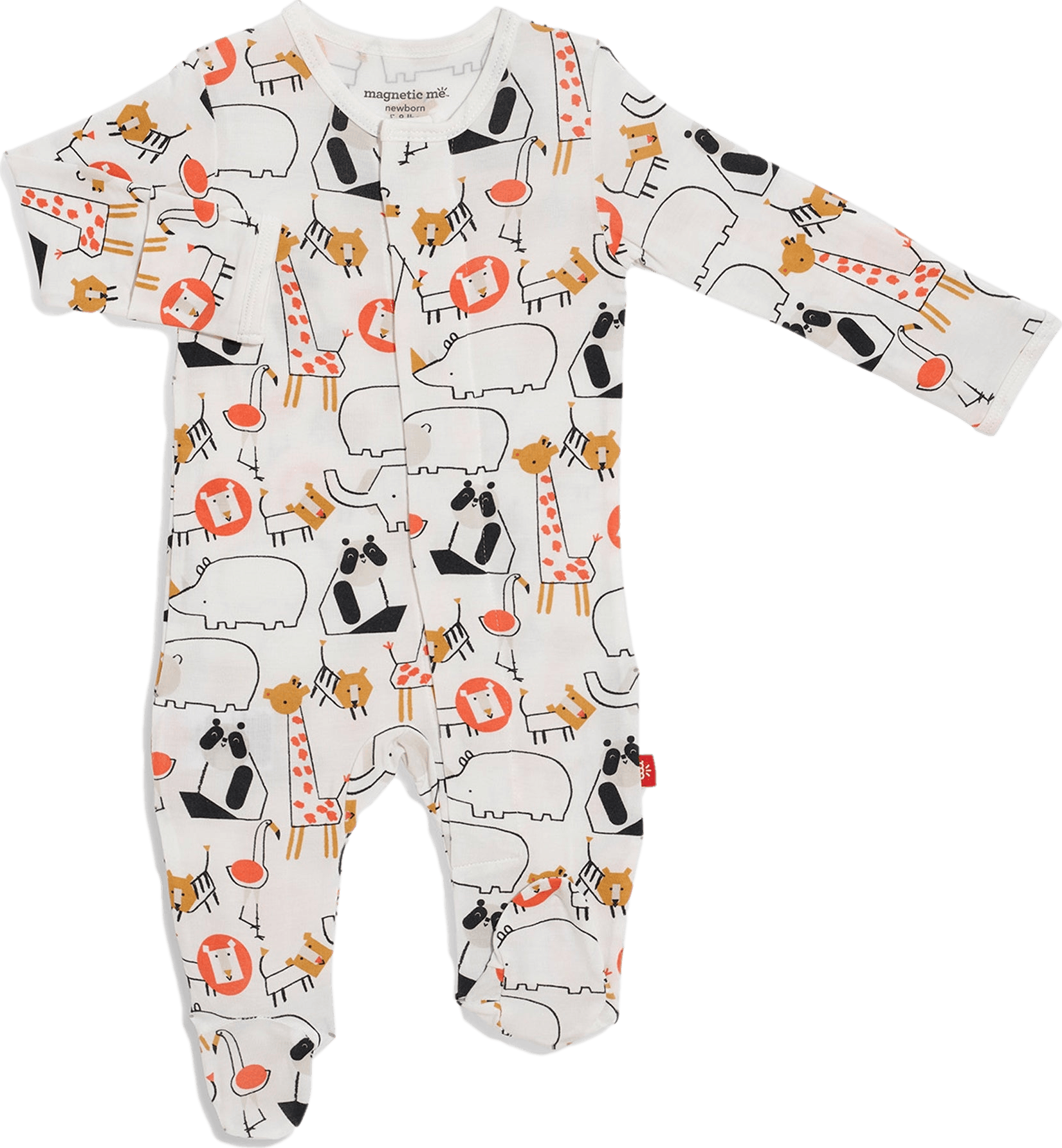 Magnetic Me Modal Footie Zootiful · 3/6 months