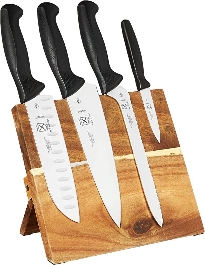 Mercer Culinary 5-Piece Millennia Magnetic Knife Board Set