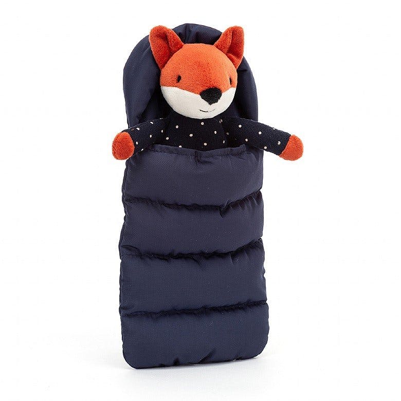 Jellycat Sleeping Bag Snuggler Fox