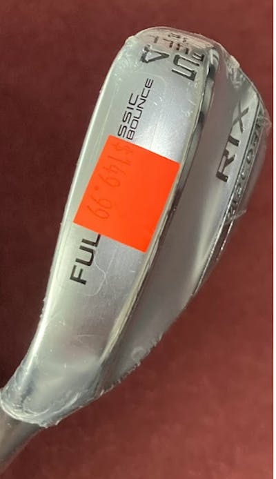 Top of the Cleveland Golf RTX Full Face Tour Rack Wedge.