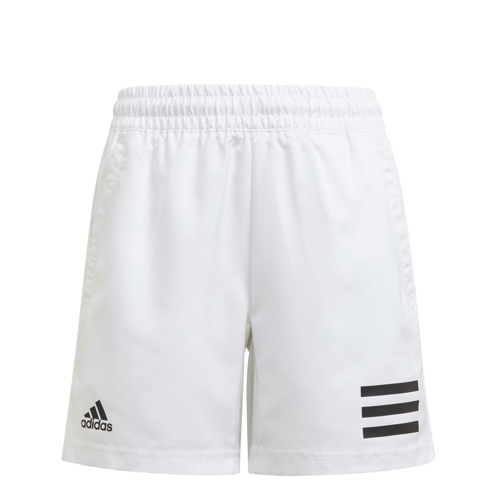 Adidas Club 3 Stripe Boys Tennis Shorts