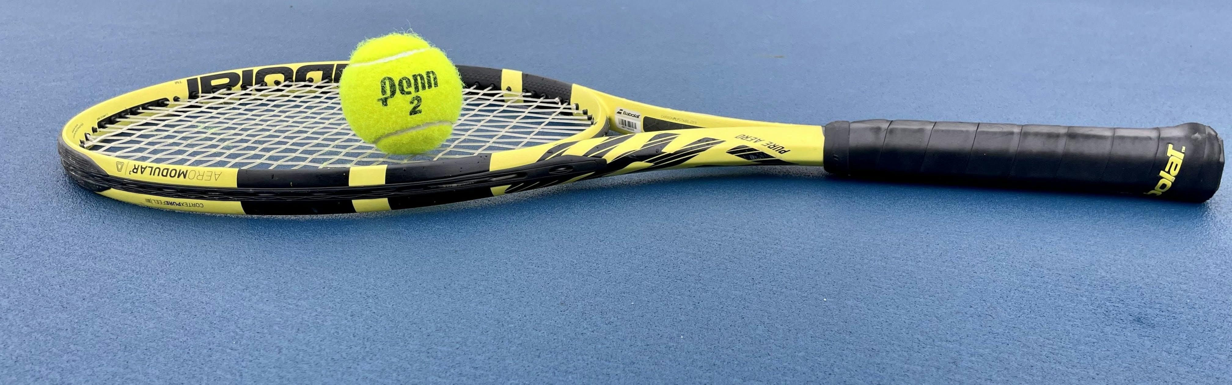 The author's image of the Babolat Pure Aero Team Racquet.