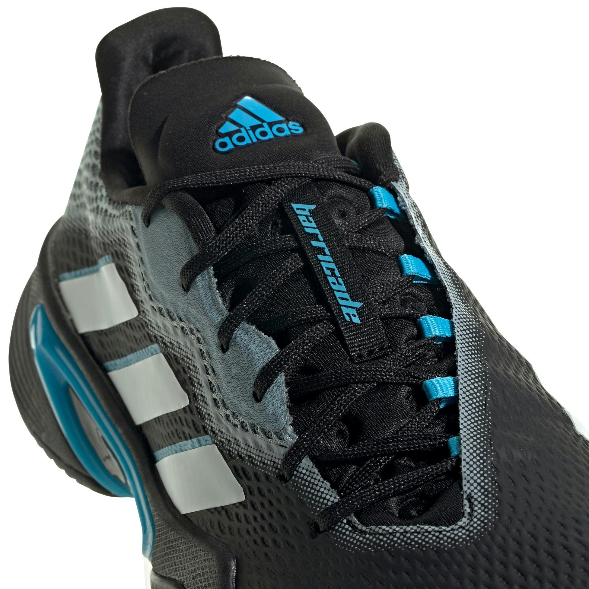 Adidas Barricade Grey Mens Tennis Shoes - GRY/WHT/BLK 037 / D Medium / 12.5