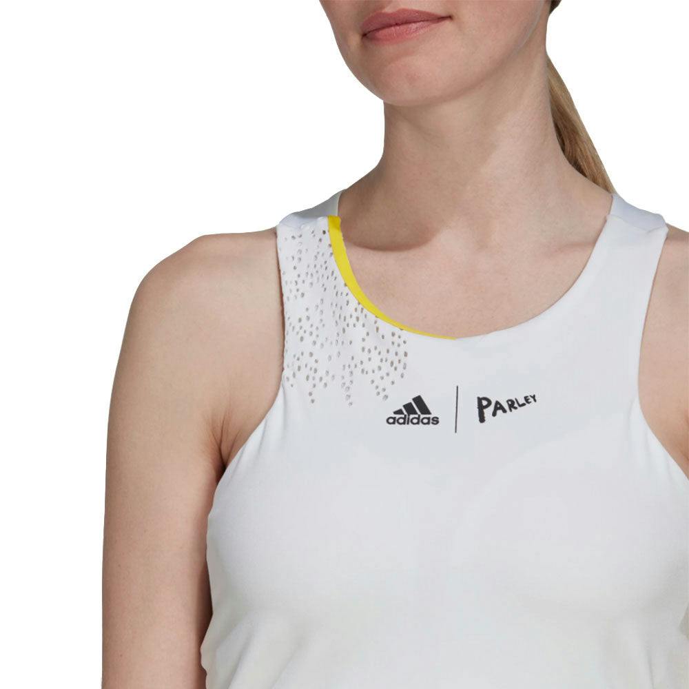 Adidas London Y-Dress White Womens Tennis Dress - WHITE 100 / S