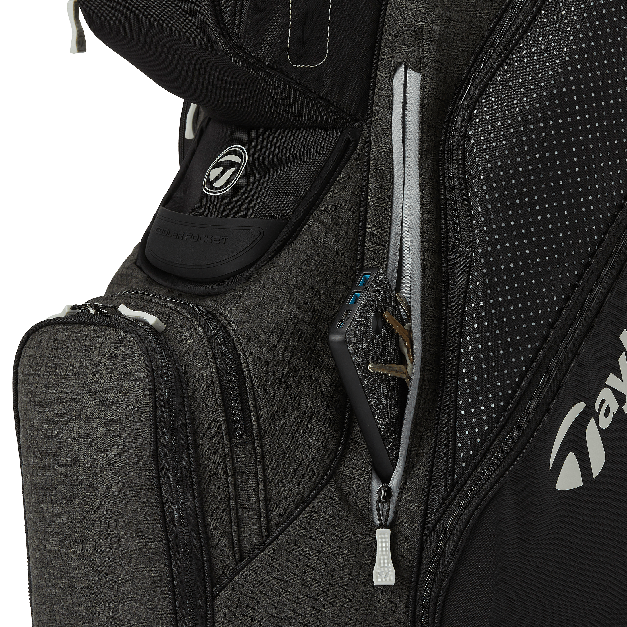 TaylorMade 2022 Supreme Cart Bag · Black / Gray Cool