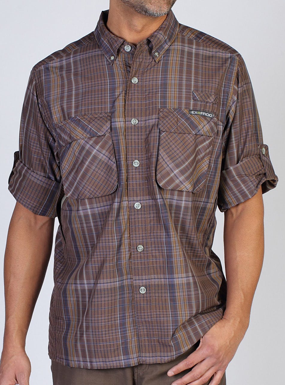 ExOfficio - Men's Air Strip Macro Plaid Long Sleeve Shirt