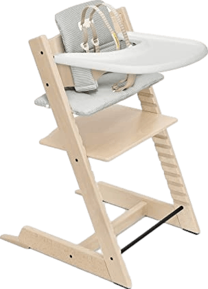 Stokke Tripp Trapp® High Chair Complete Bundle · Natural/Nordic Grey Cushion
