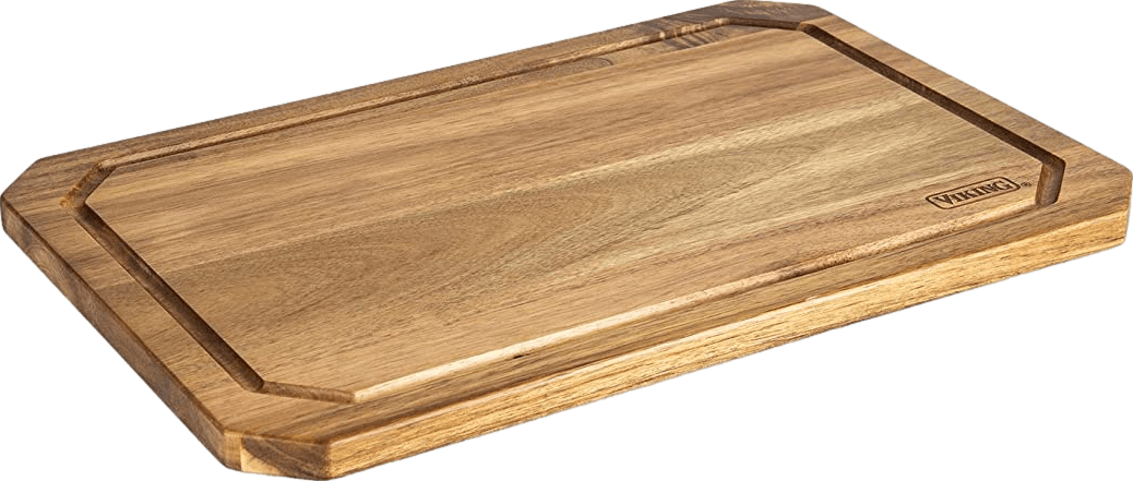 Viking Acacia Carving Board with 3 Piece Carving Set