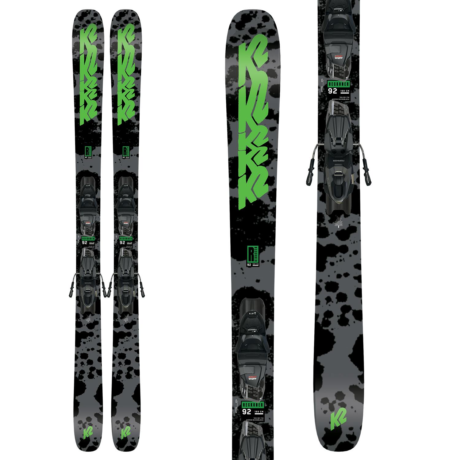 K2 Reckoner 92 Skis + M2 10 Quikclik Bindings · 2023