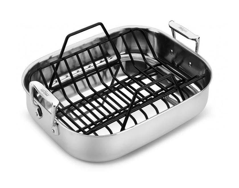All-Clad Stainless Steel Large 16 Roaster with Rack