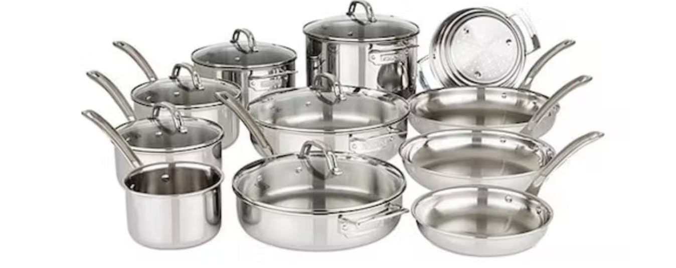 The Viking 3-Ply Cookware Set.