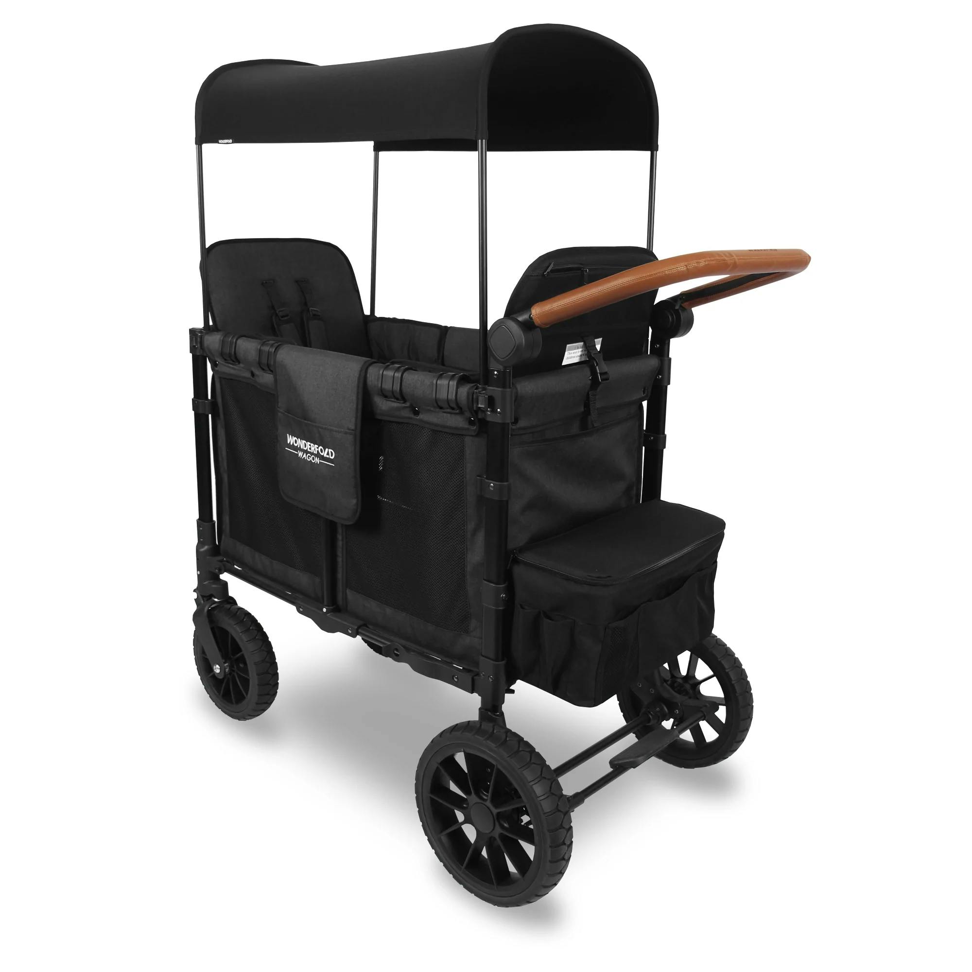 Wonderfold W2 Luxe Stroller Wagon · Charcoal Black