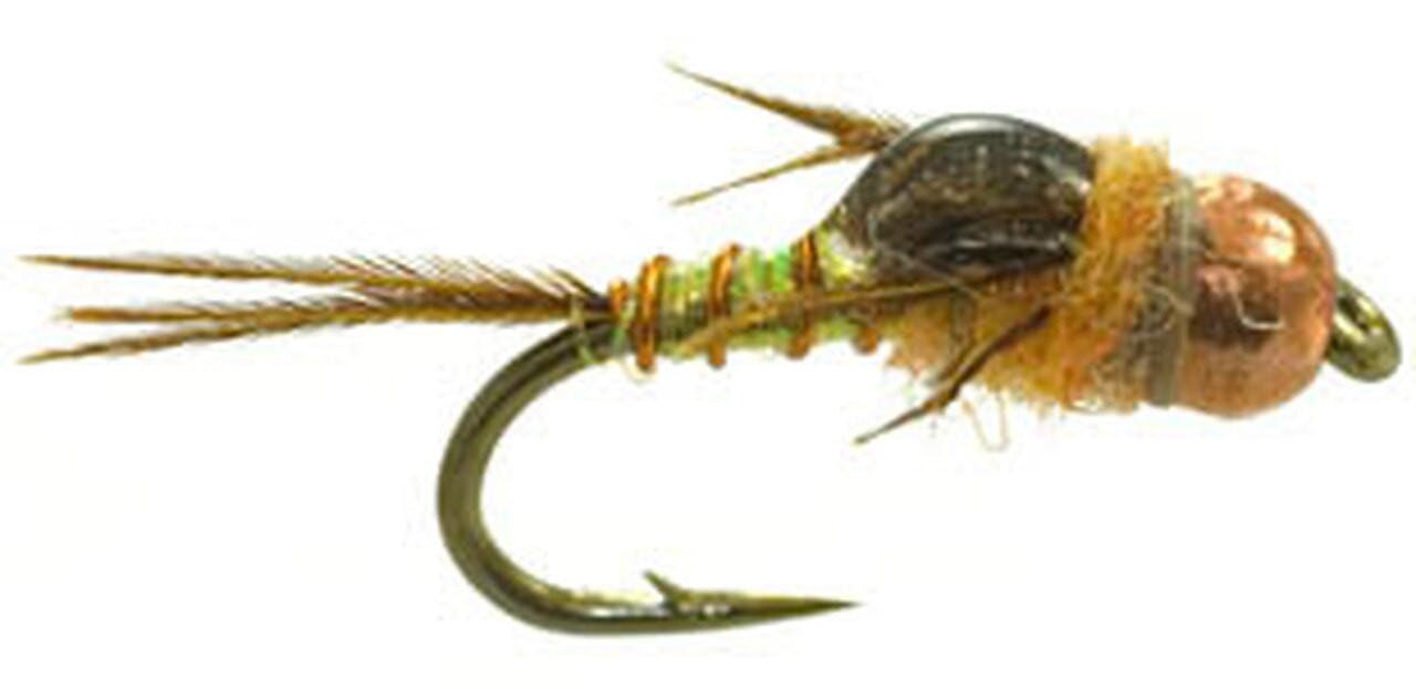 Umpqua Micro Mayfly Copper Bead Fly · 16 · Olive