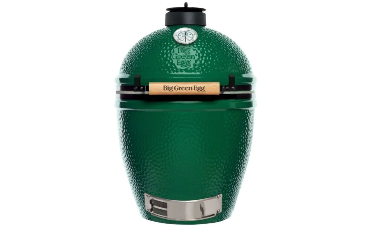 The Big Green Egg grill.