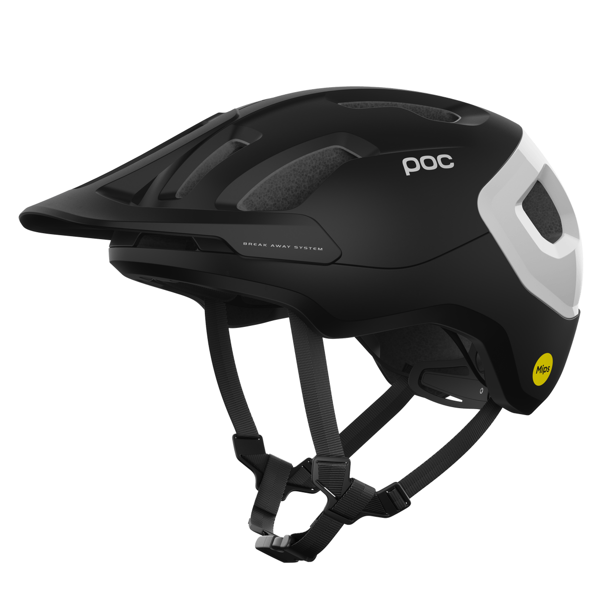 POC Axion Race MIPS Helmet · Uranium Black Matt/Hydrogen White · M