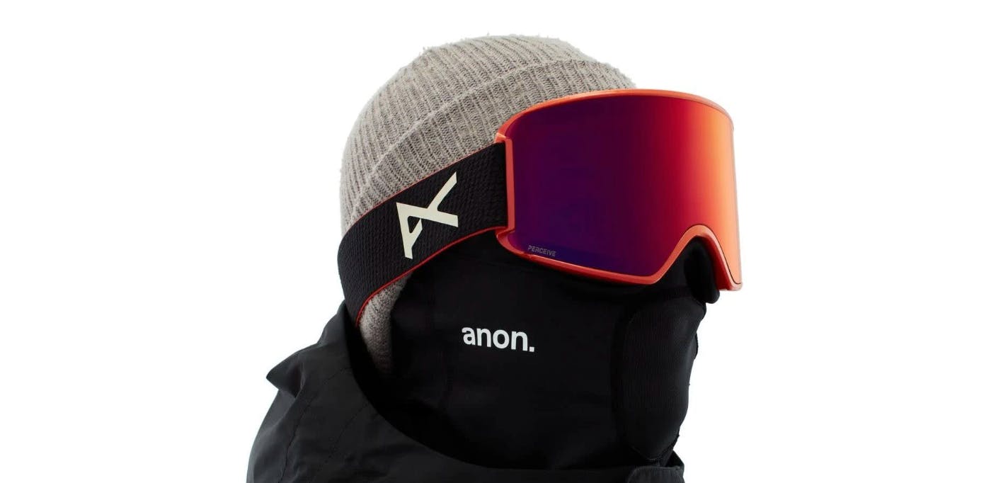 The Anon M3 Goggles + Bonus Lens + MFI Face Mask.