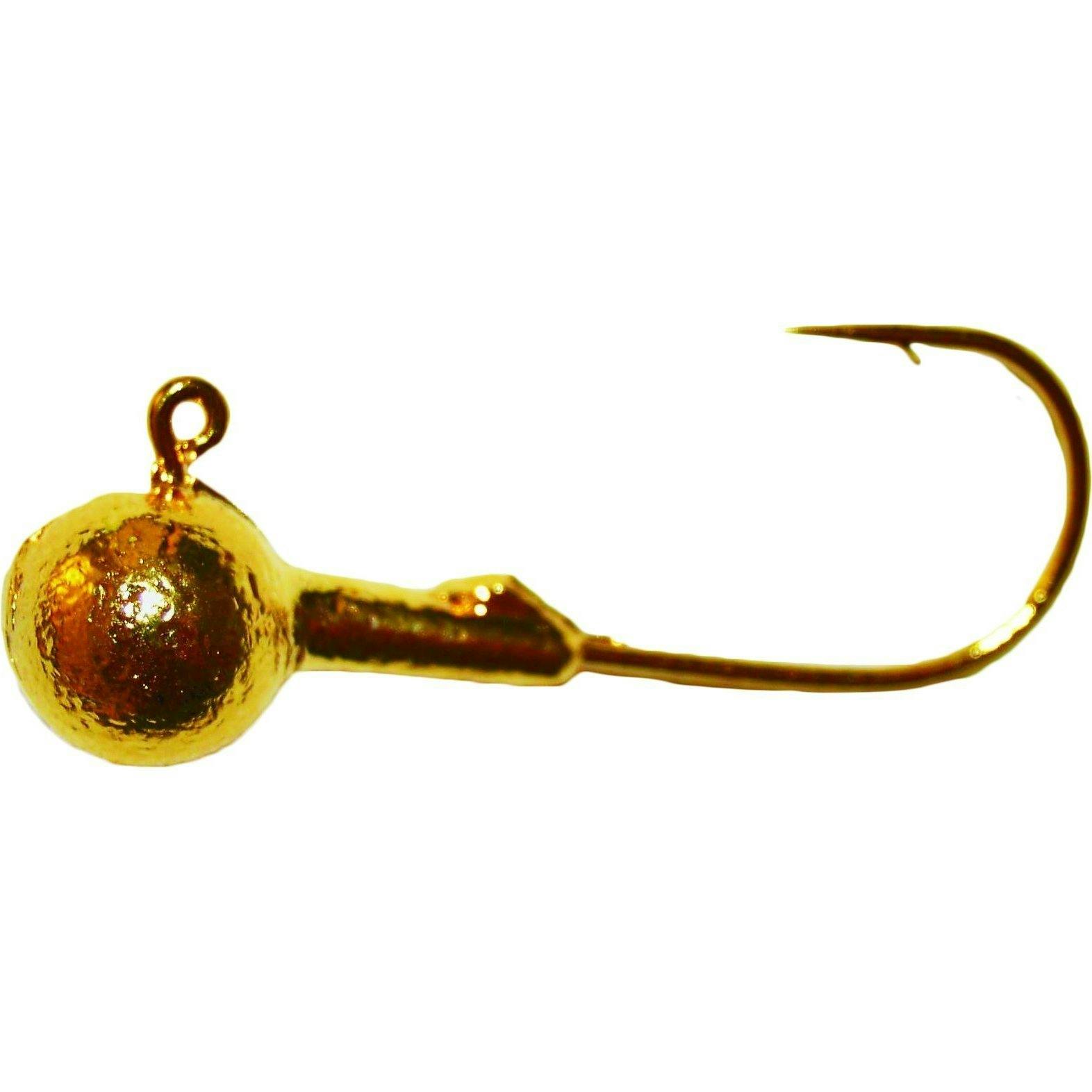 Mission Tackle Gold Round Head Jig · 1/2 oz · 3/0 · Gold · 3 pk.