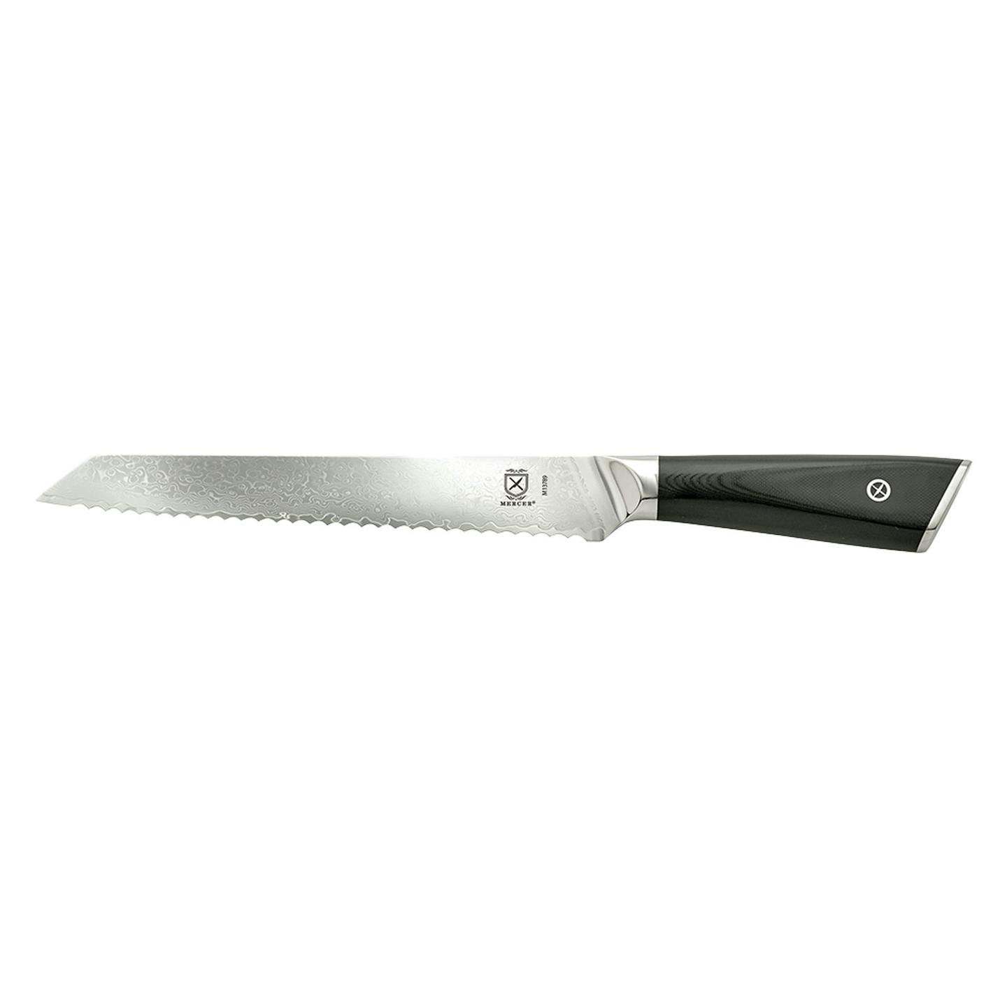 Mercer Culinary M13789 Premium Grade Super Steel, 8" Serrated Bread Knife, G10 Handle