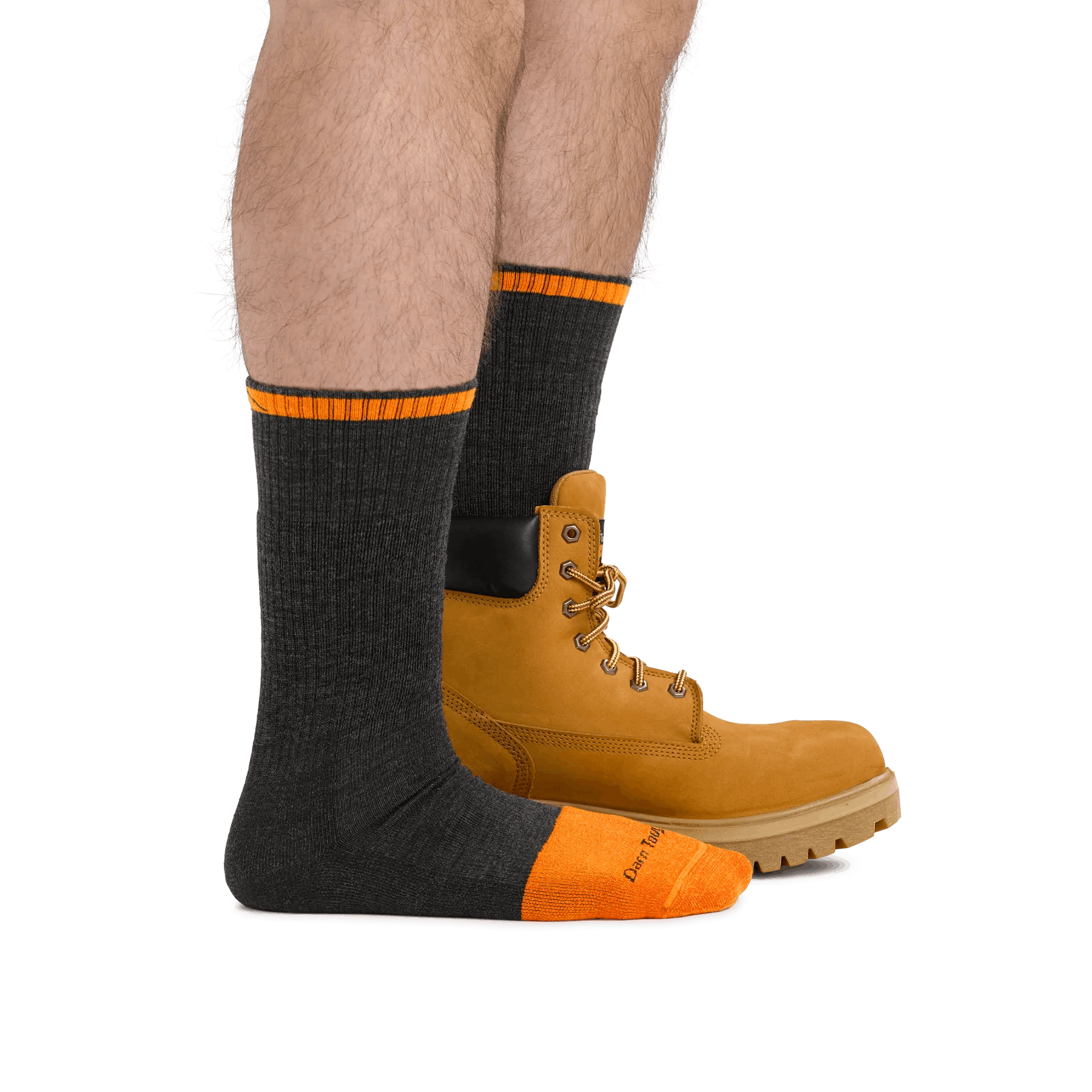 Darn Tough Men's Steely Boot Midweight Work Socks with Full Cushion Toe Box