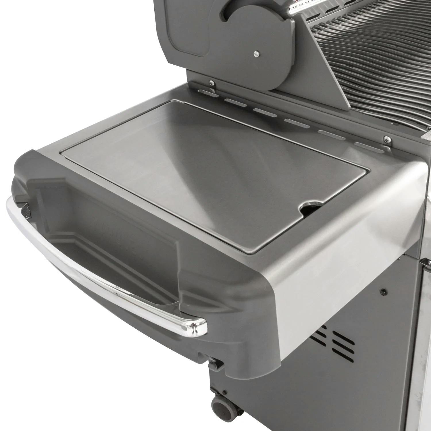 Napoleon Prestige 500 Gas Grill with Infrared Rear Burner and Infrared Side Burner and Rotisserie Kit · Propane