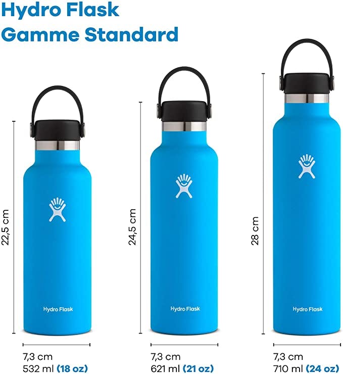 Hydro Flask Standard Mouth with Standard Flex Cap 24oz · Pacific