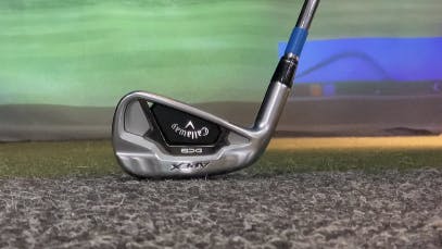 Back of the Callaway Apex DCB Iron.