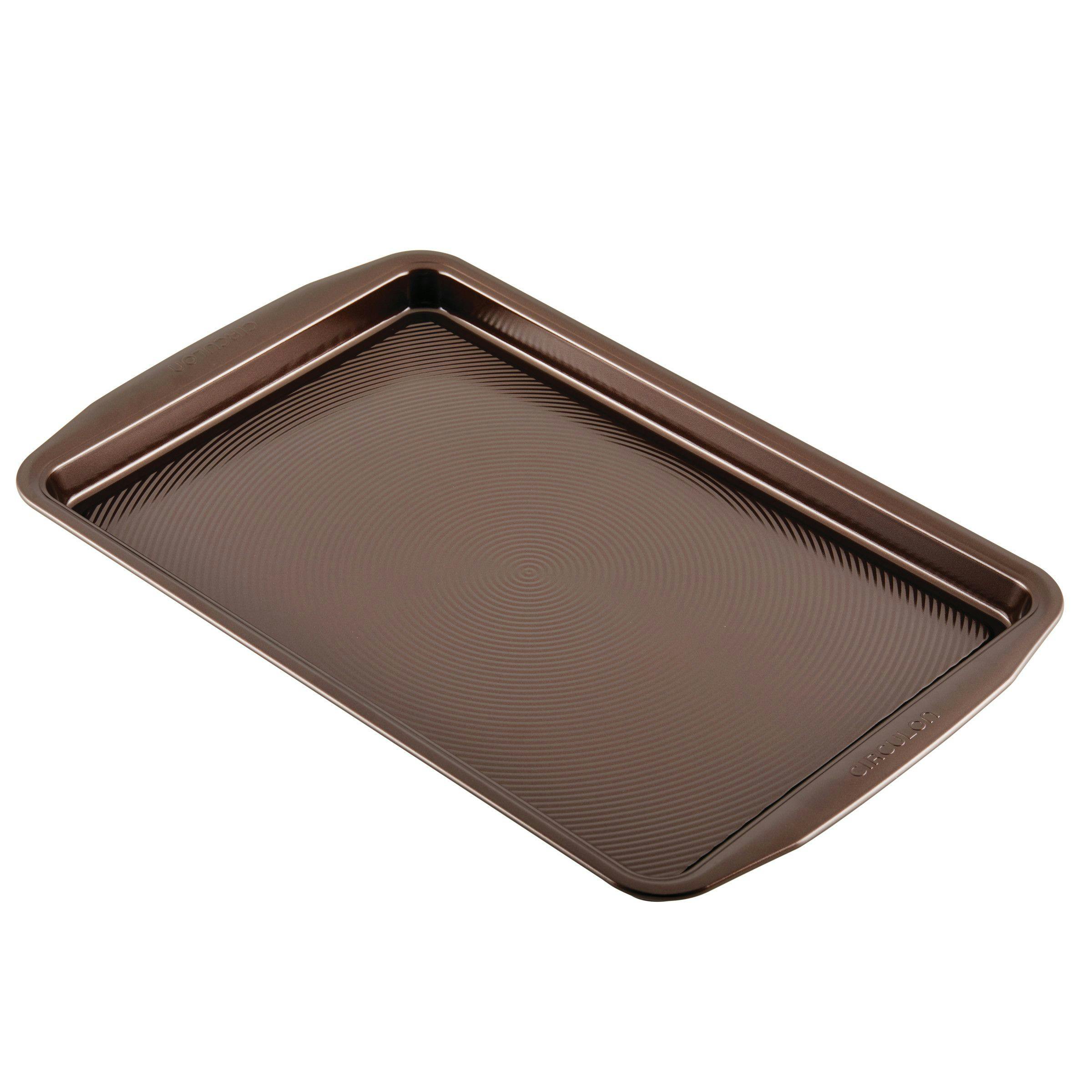 Circulon Bakeware Nonstick Cookie Pan, 11-Inch x 17-Inch, Chocolate Brown