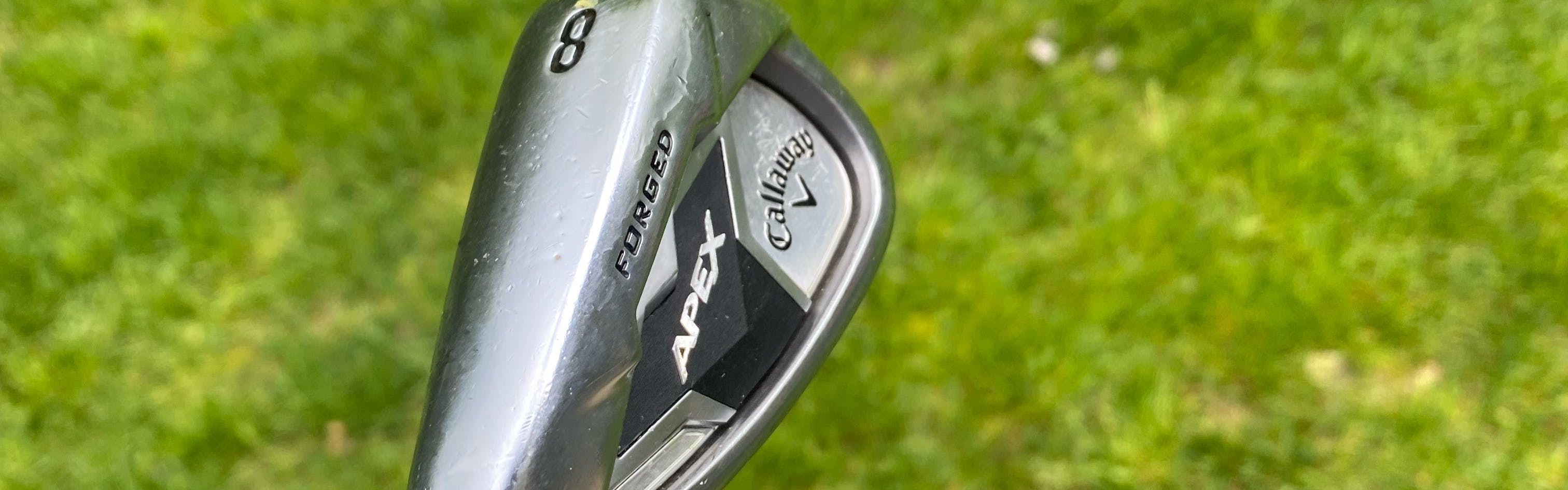Close up of the Callaway Apex 2021 Single Irons.