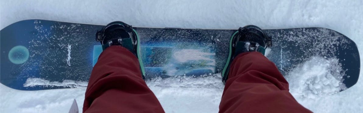 Top down view of the Capita Equalizer Snowboard.