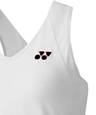 Yonex Women's White Tennis Tank Top with Sports Bra