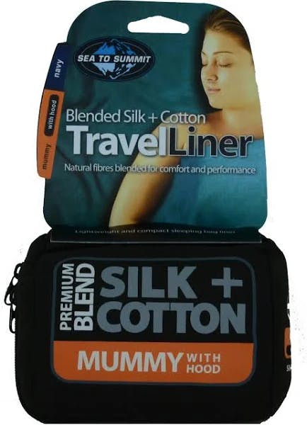 Sea to Summit Premium Blended Silk/Cotton Liner · Navy
