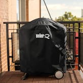 Weber Premium Grill Cover for Q 100/1000 Or 200/2000 Series Gas Grills On Rolling Cart · 32 in.