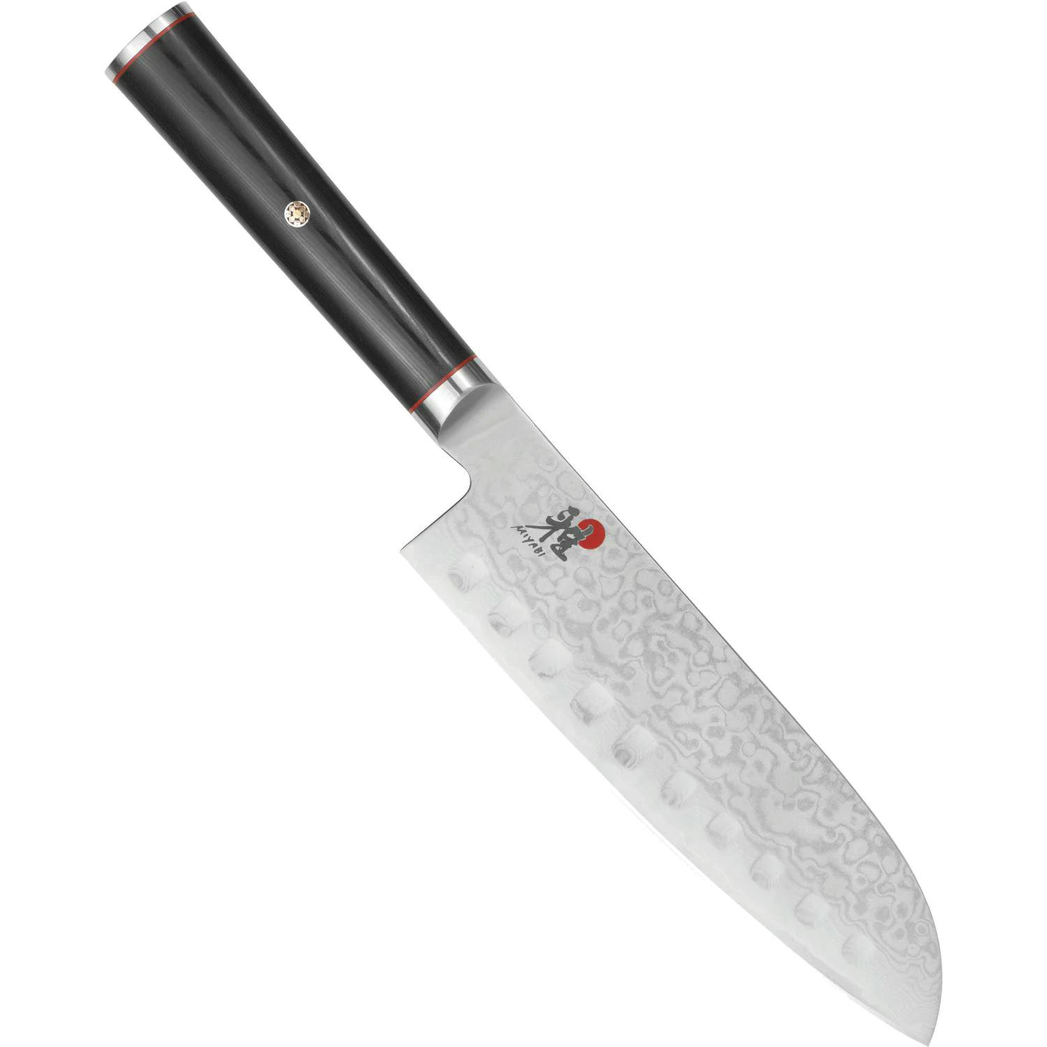 Miyabi Kaizen Granton Santoku Hollow Edge Knife