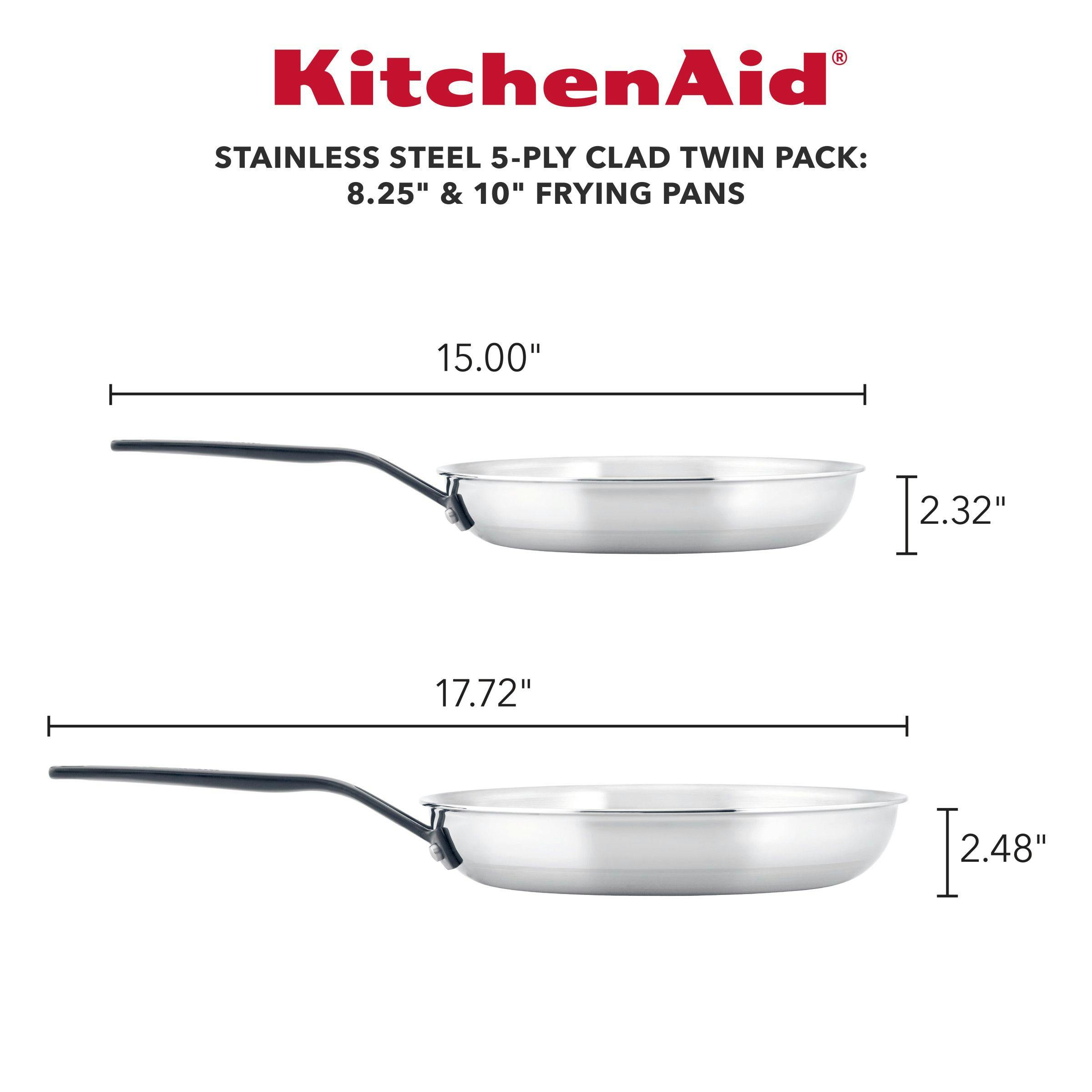 KitchenAid 5-Ply Clad 10-piece Stainless Steel Cookware Set