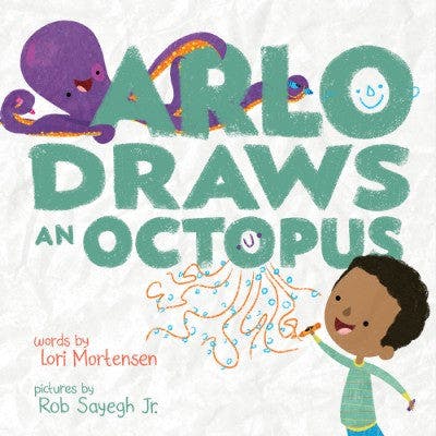 Abrams Publishing Arlo Draws an Octopus by Lori Mortensen