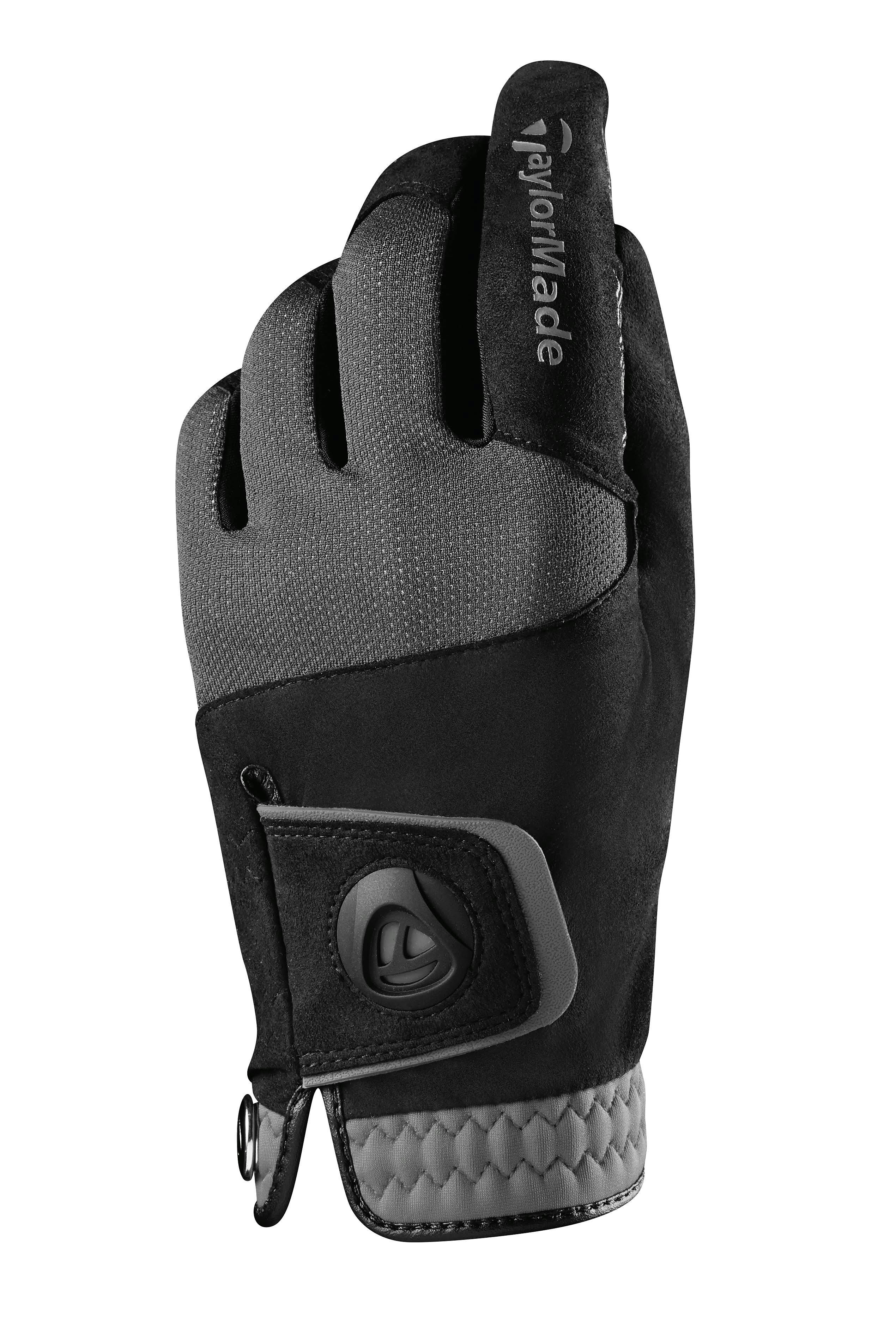 TaylorMade Golf Rain Control Gloves Size XL | Black/Gray