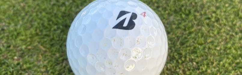 A Bridgestone 2022 Tour B RX Golf Ball. 