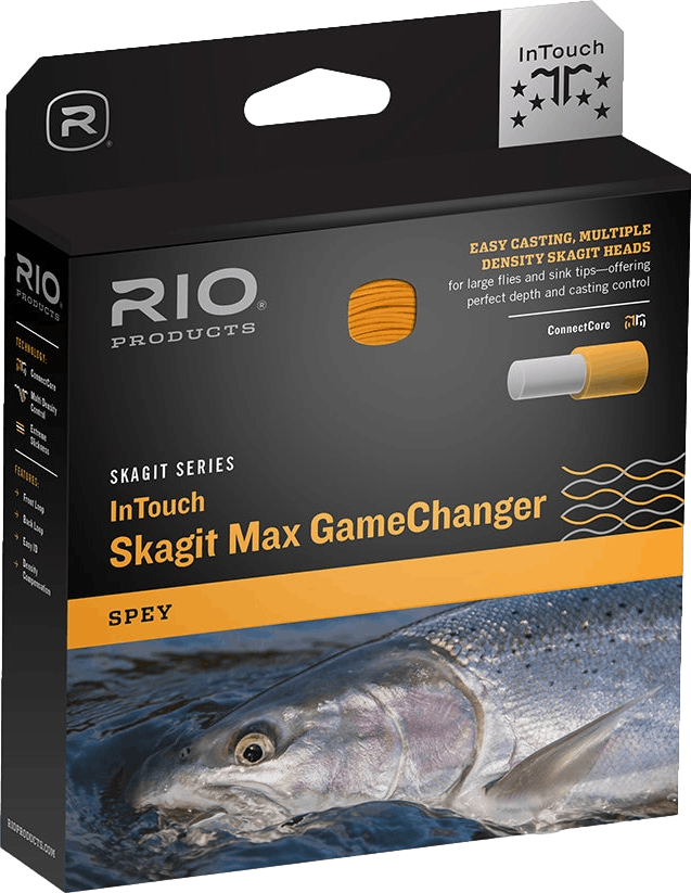 Rio InTouch Skagit Max GameChanger Fly Line · Shooting · 7wt · Sinking · Dark Aqua - Light Aqua - Orange