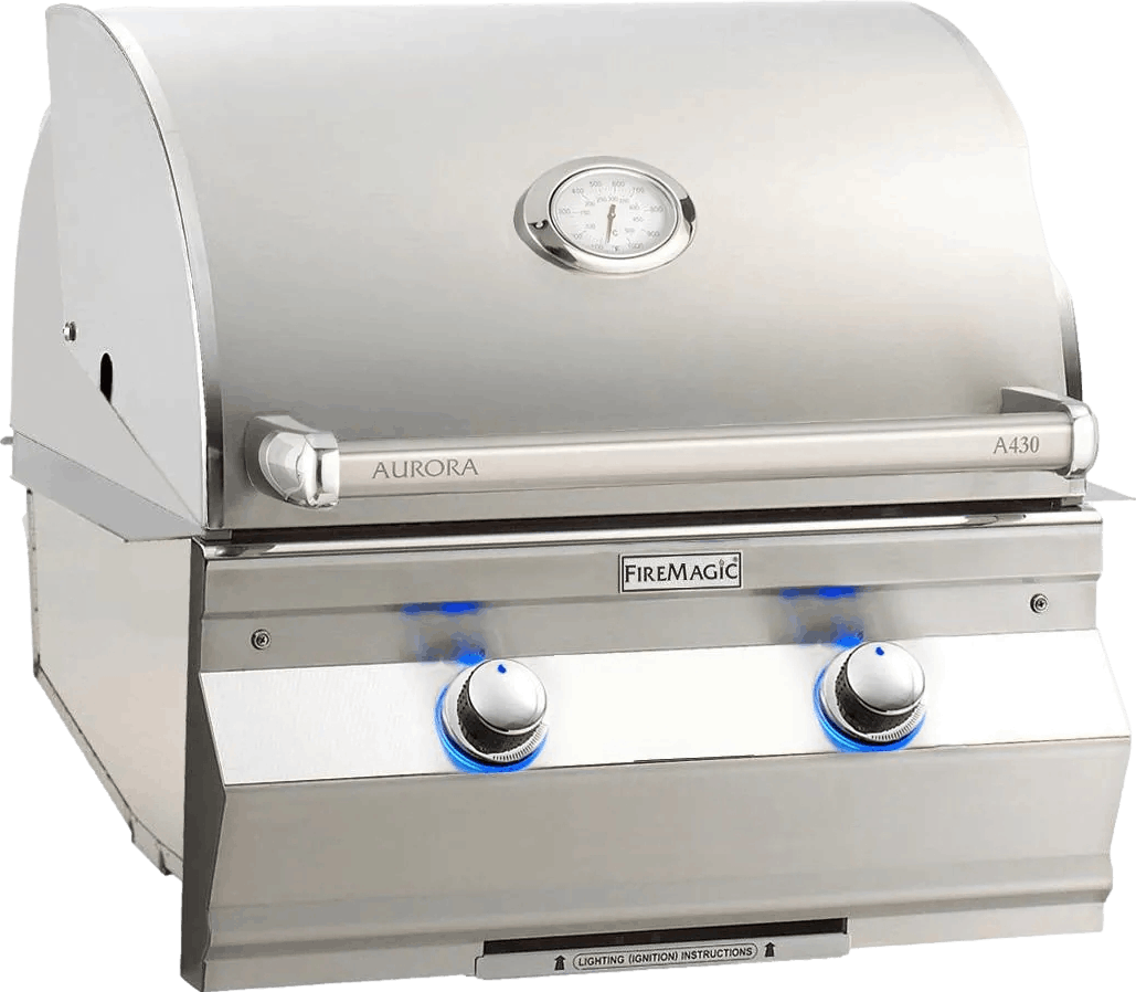 Fire Magic Aurora Built-in Gas Grill with Analog Thermometer · 24 in. · Propane