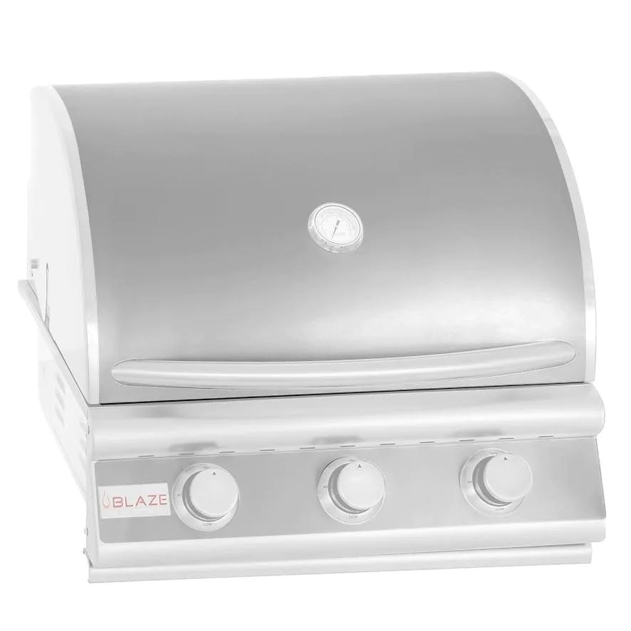 Blaze 3 Burner Traditional Grill Skin & Control Panel Cover · Stainless Steel
